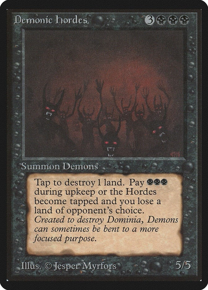 Image for Demonic Hordes (LEB) - Magic: The Gathering