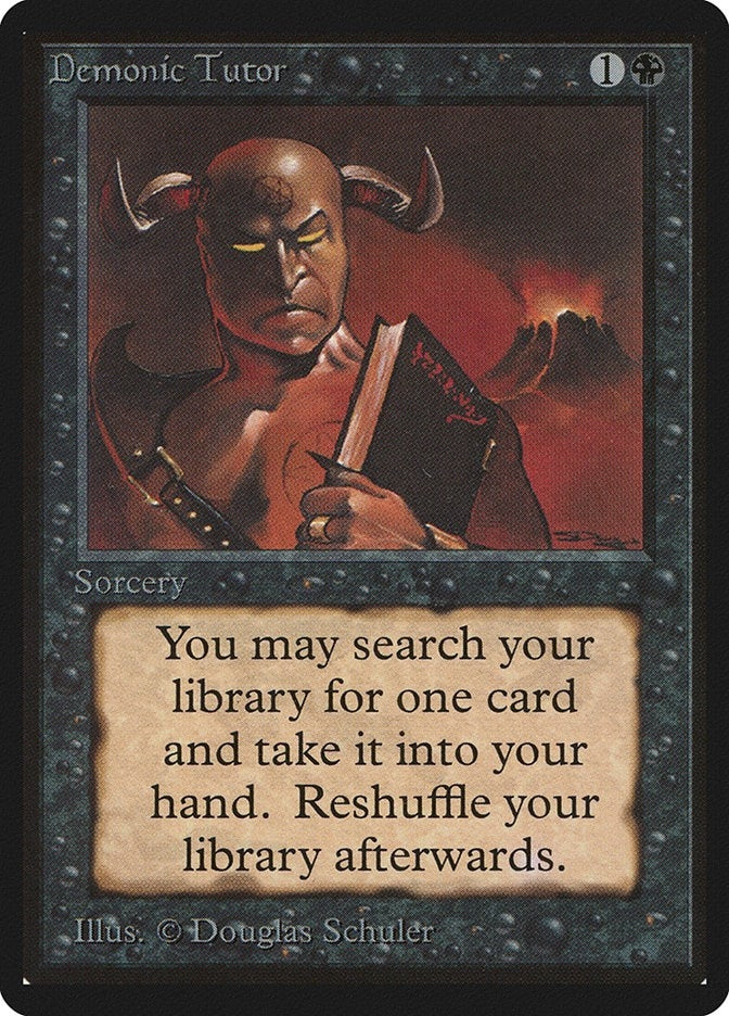 Image for Demonic Tutor (LEB) - Magic: The Gathering