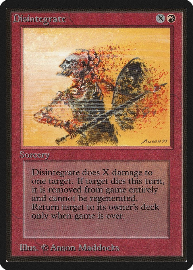 Image for Disintegrate (LEB) - Magic: The Gathering