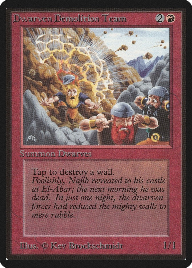 Image for Dwarven Demolition Team (LEB) - Magic: The Gathering