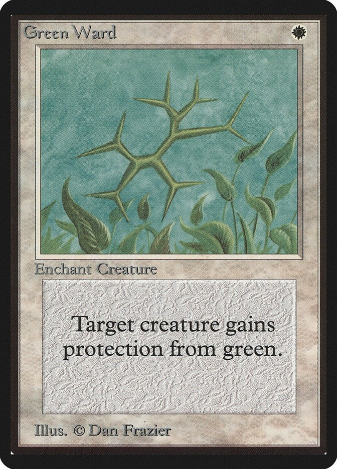 Image for Green Ward (LEB) - Magic: The Gathering