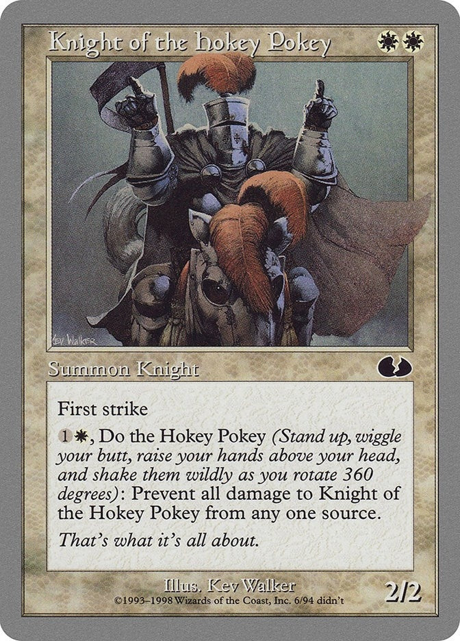 Image for Knight of the Hokey Pokey (6) (UGL) - Magic: The Gathering