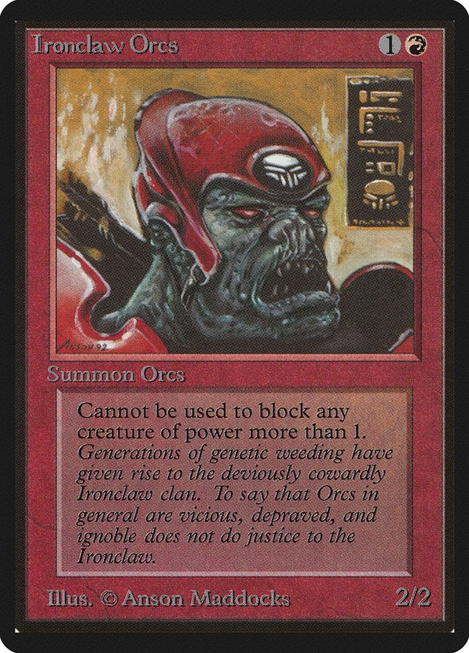 Image for Ironclaw Orcs (LEB) - Magic: The Gathering
