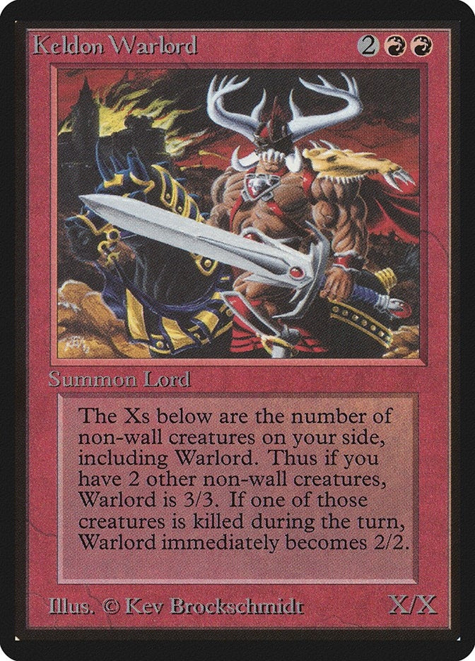Image for Keldon Warlord (LEB) - Magic: The Gathering