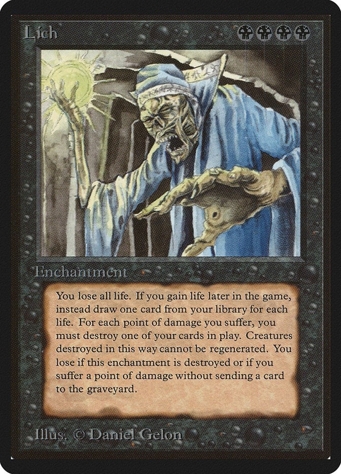 Image for Lich (LEB) - Magic: The Gathering