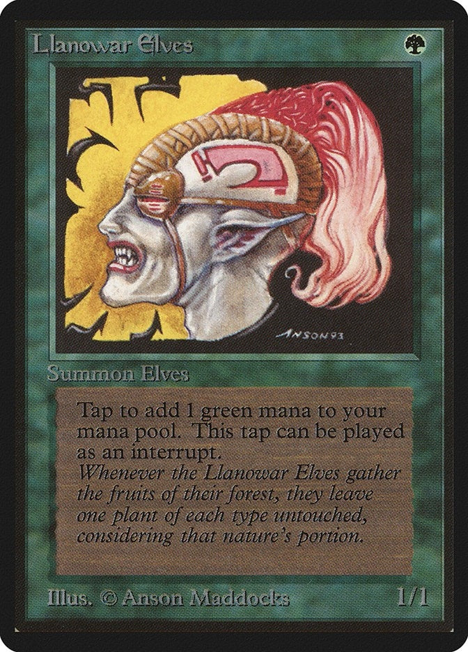 Image for Llanowar Elves (LEB) - Magic: The Gathering