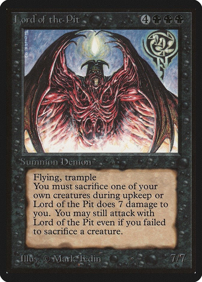 Image for Lord of the Pit (LEB) - Magic: The Gathering