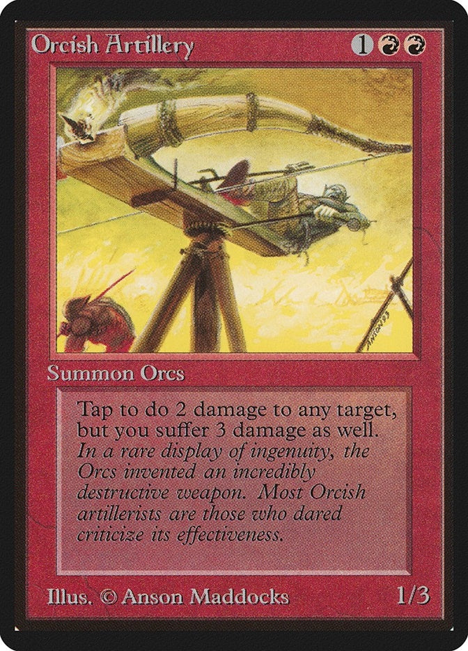 Image for Orcish Artillery (LEB) - Magic: The Gathering