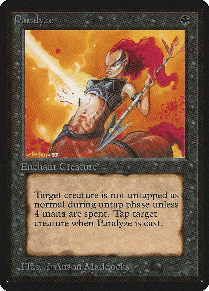 Image for Paralyze (LEB) - Magic: The Gathering