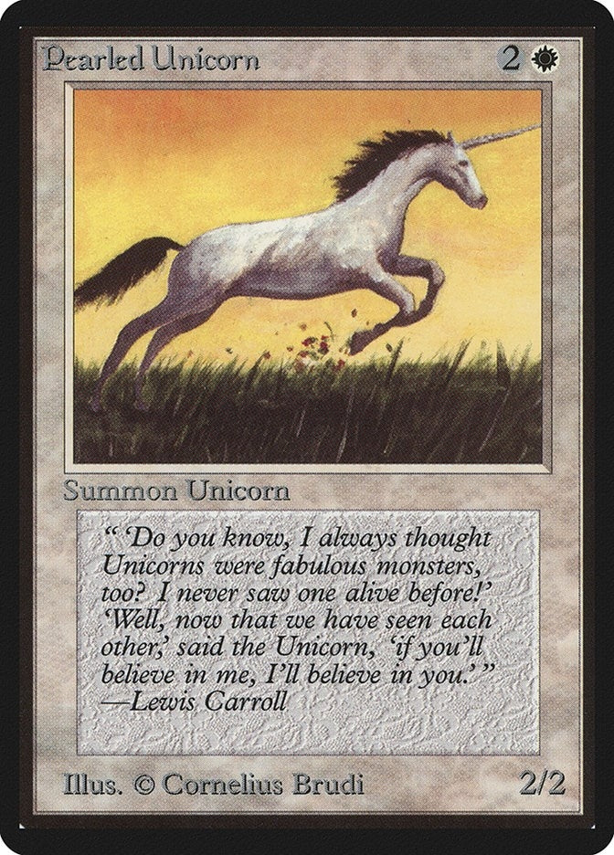 Image for Pearled Unicorn (LEB) - Magic: The Gathering
