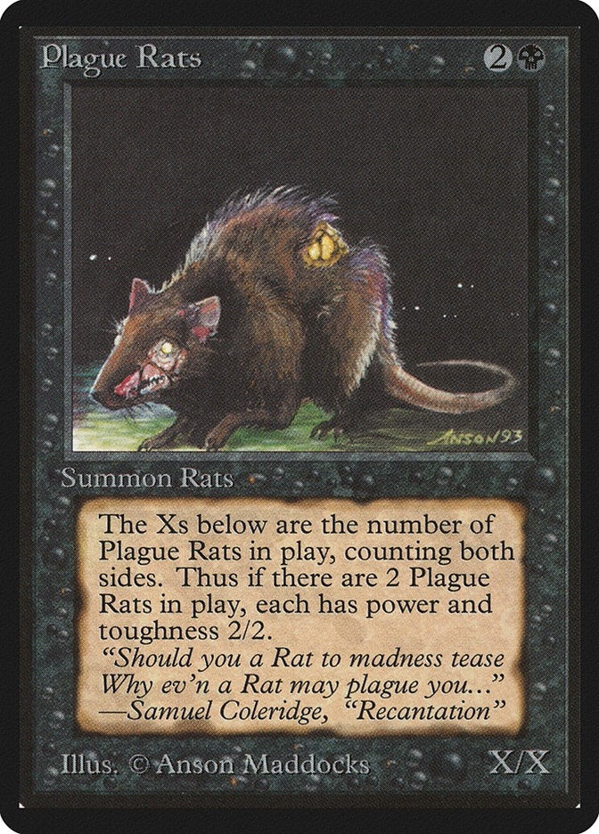 Image for Plague Rats (LEB) - Magic: The Gathering