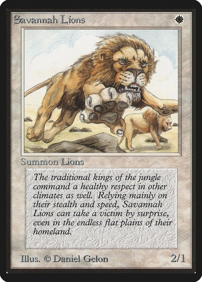 Image for Savannah Lions (LEB) - Magic: The Gathering