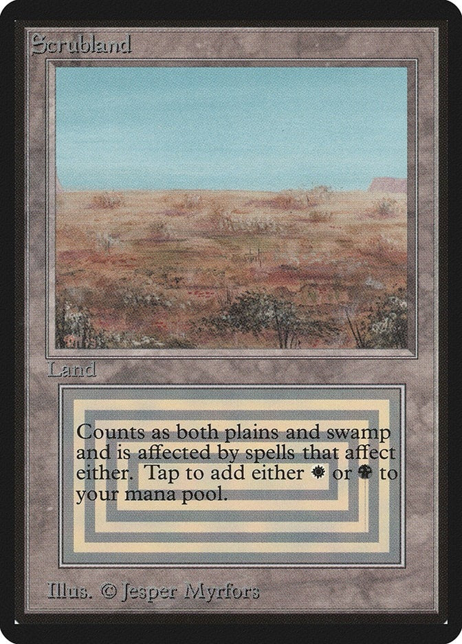 Image for Scrubland (LEB) - Magic: The Gathering