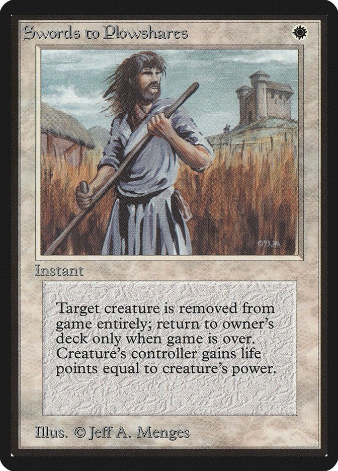 Image for Swords to Plowshares (LEB) - Magic: The Gathering