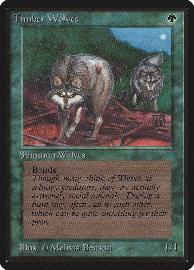 Image for Timber Wolves (LEB) - Magic: The Gathering