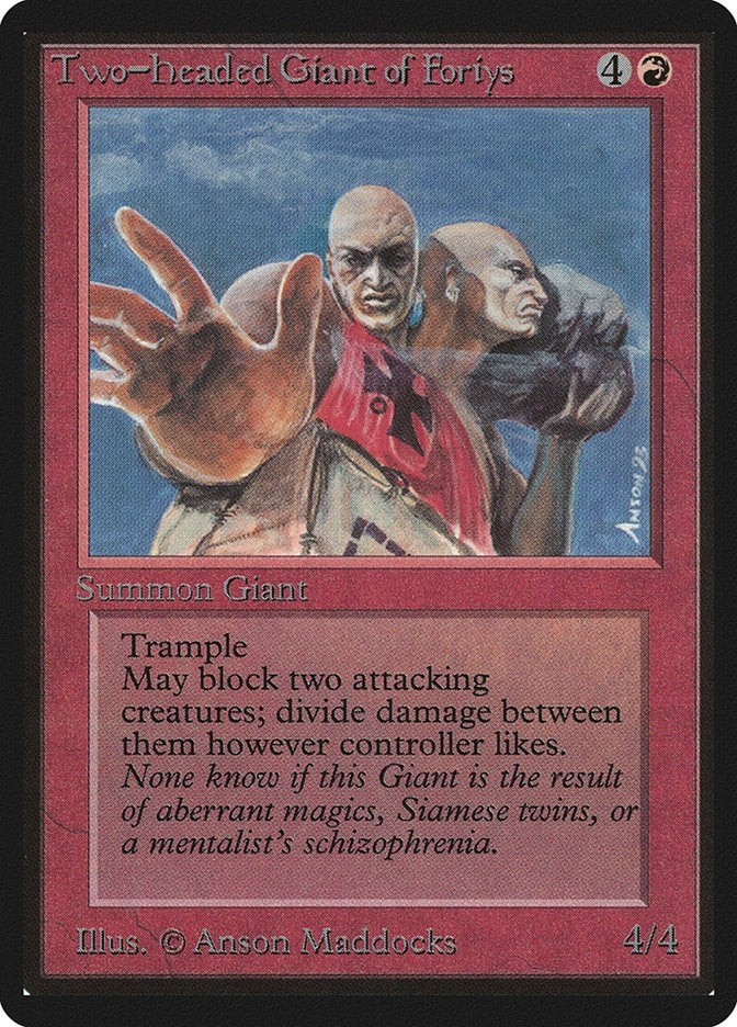 Image for Two-Headed Giant of Foriys (LEB) - Magic: The Gathering