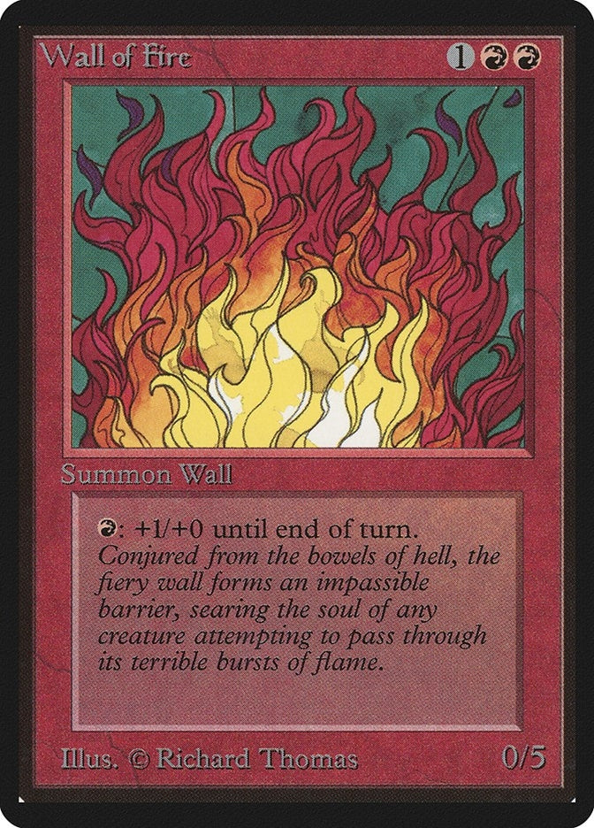 Image for Wall of Fire (LEB) - Magic: The Gathering