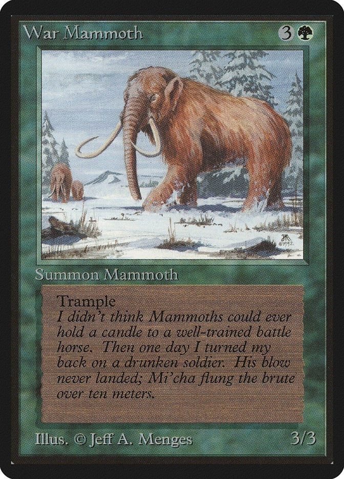 Image for War Mammoth (LEB) - Magic: The Gathering