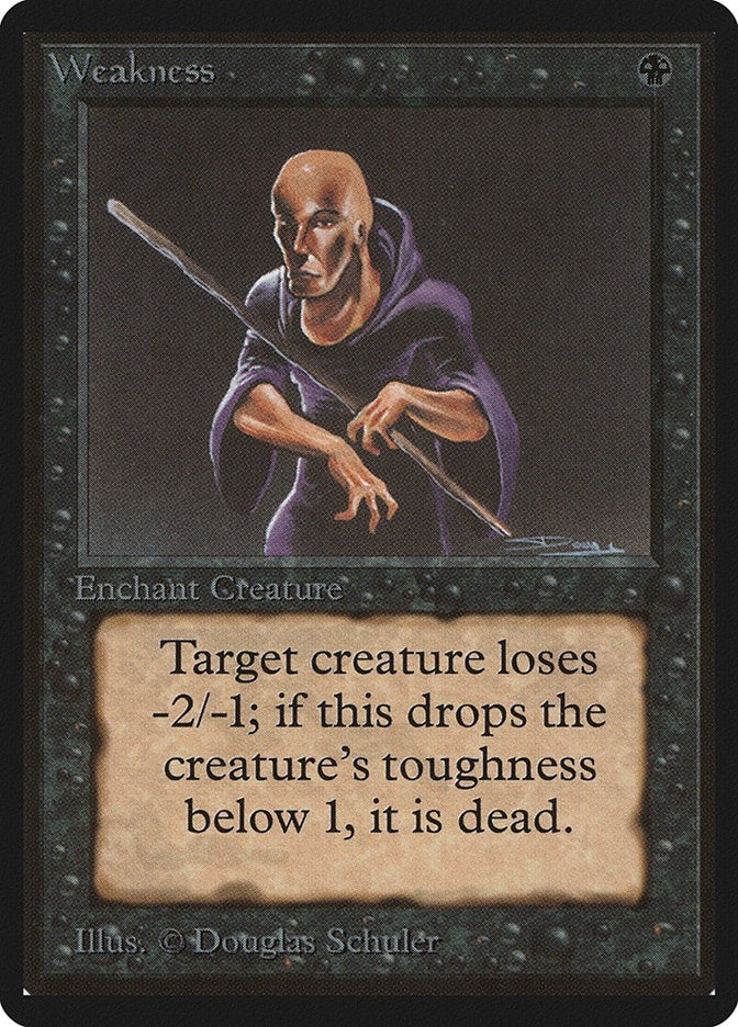Image for Weakness (LEB) - Magic: The Gathering