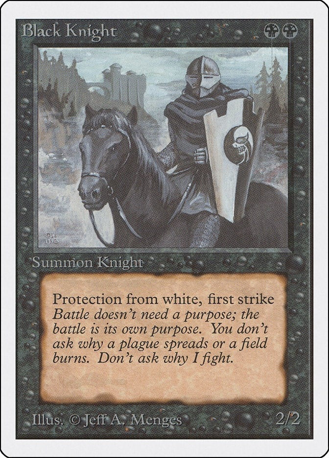 Image for Black Knight (2ED) - Magic: The Gathering