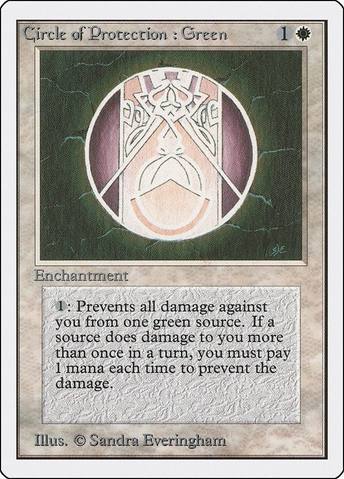 Image for Circle of Protection: Green (2ED) - Magic: The Gathering