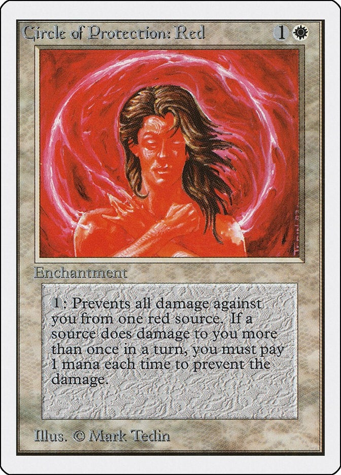 Image for Circle of Protection: Red (2ED) - Magic: The Gathering