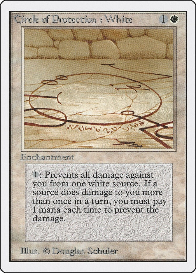Image for Circle of Protection: White (2ED) - Magic: The Gathering