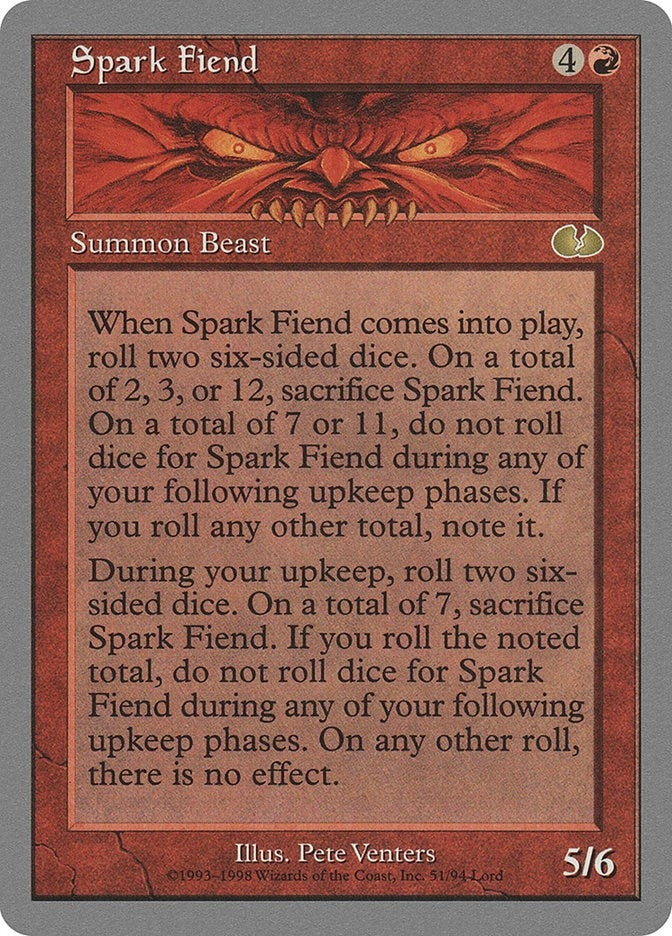 Image for Spark Fiend (51) (UGL) - Magic: The Gathering
