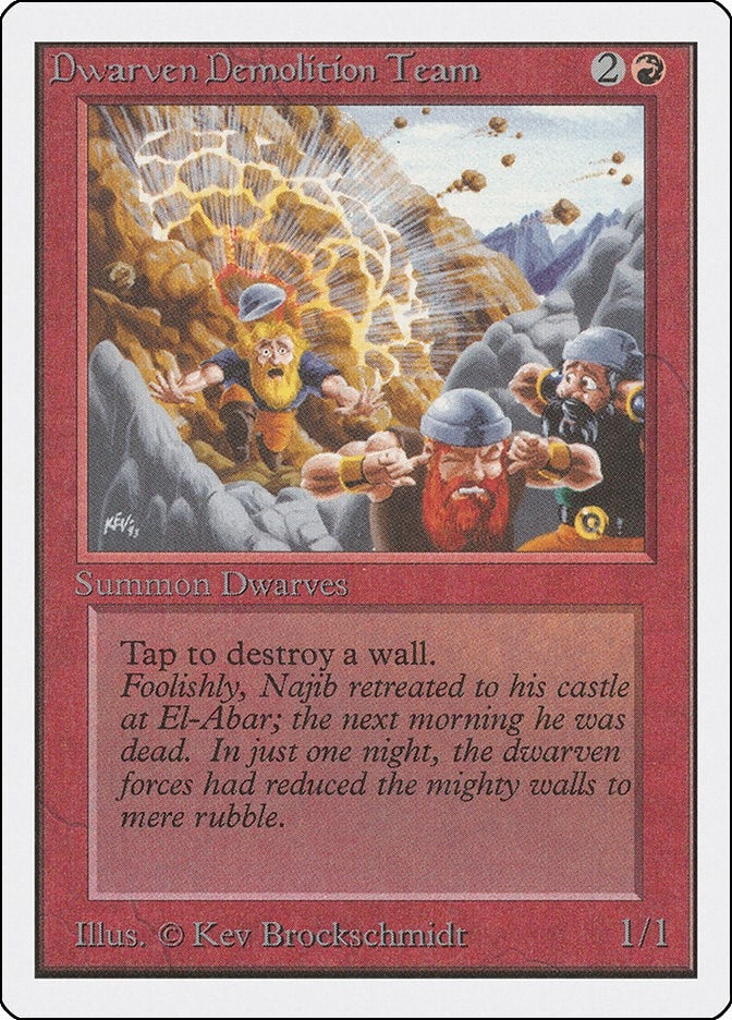 Image for Dwarven Demolition Team (2ED) - Magic: The Gathering