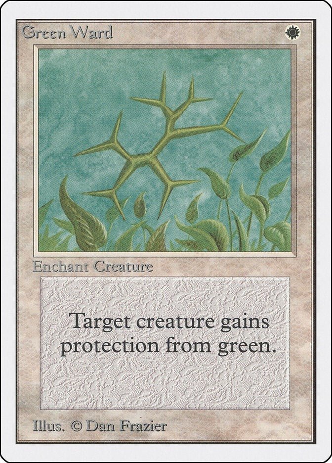 Image for Green Ward (2ED) - Magic: The Gathering