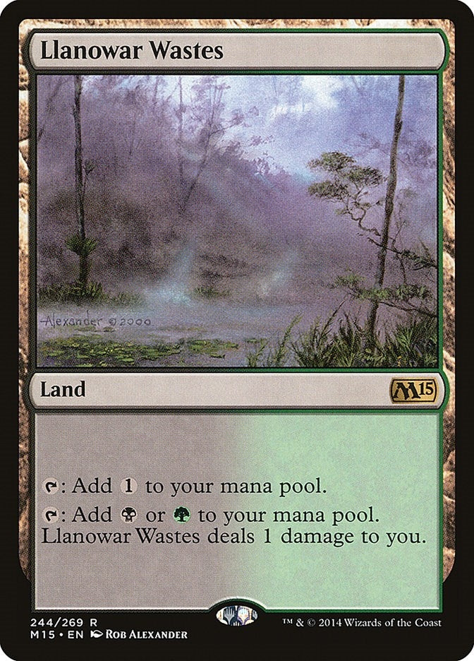 Llanowar Wastes (244) (M15)