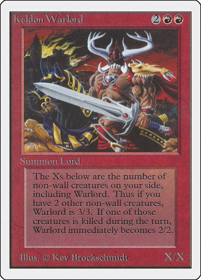 Image for Keldon Warlord (2ED) - Magic: The Gathering