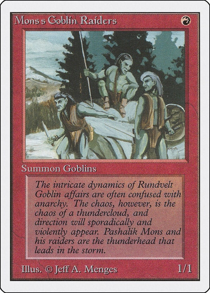 Image for Mons's Goblin Raiders (2ED) - Magic: The Gathering