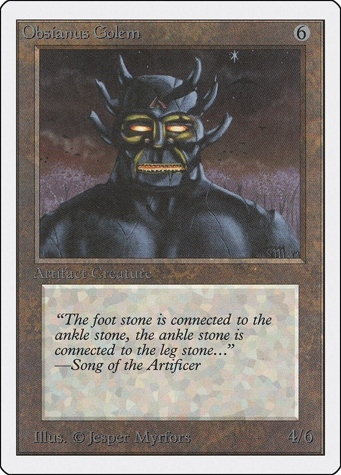 Image for Obsianus Golem (2ED) - Magic: The Gathering