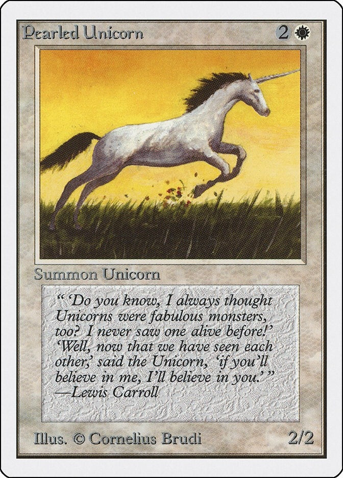 Image for Pearled Unicorn (2ED) - Magic: The Gathering