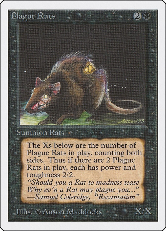 Image for Plague Rats (2ED) - Magic: The Gathering