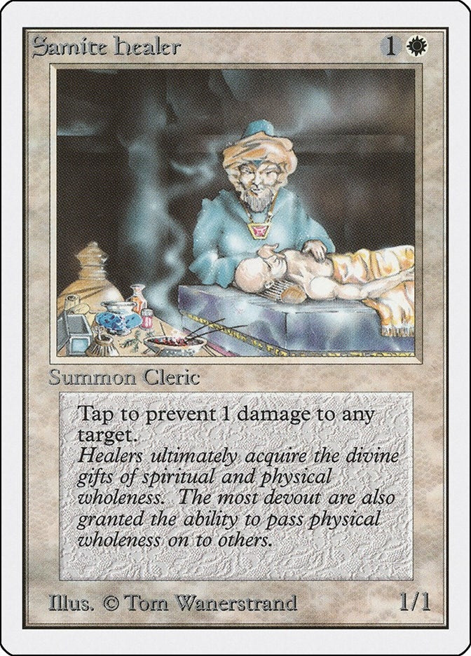 Image for Samite Healer (2ED) - Magic: The Gathering