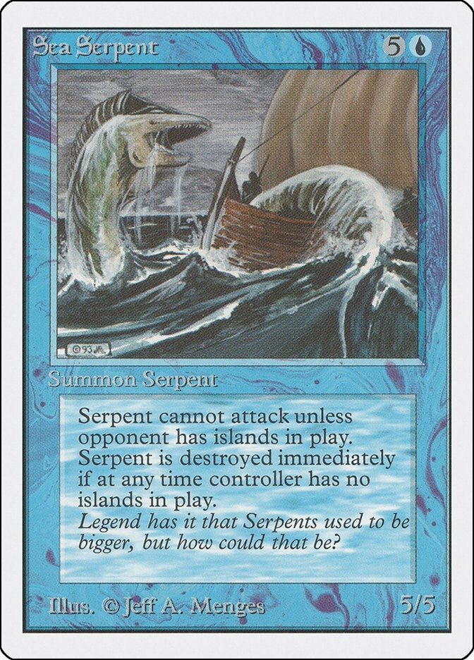Image for Sea Serpent (2ED) - Magic: The Gathering