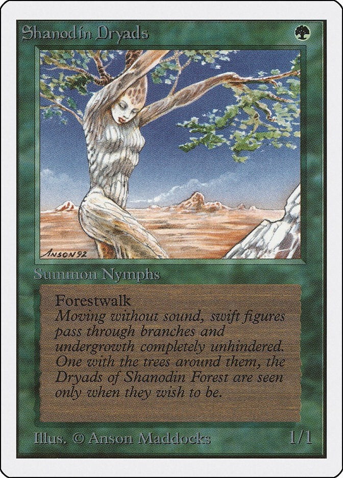 Image for Shanodin Dryads (2ED) - Magic: The Gathering