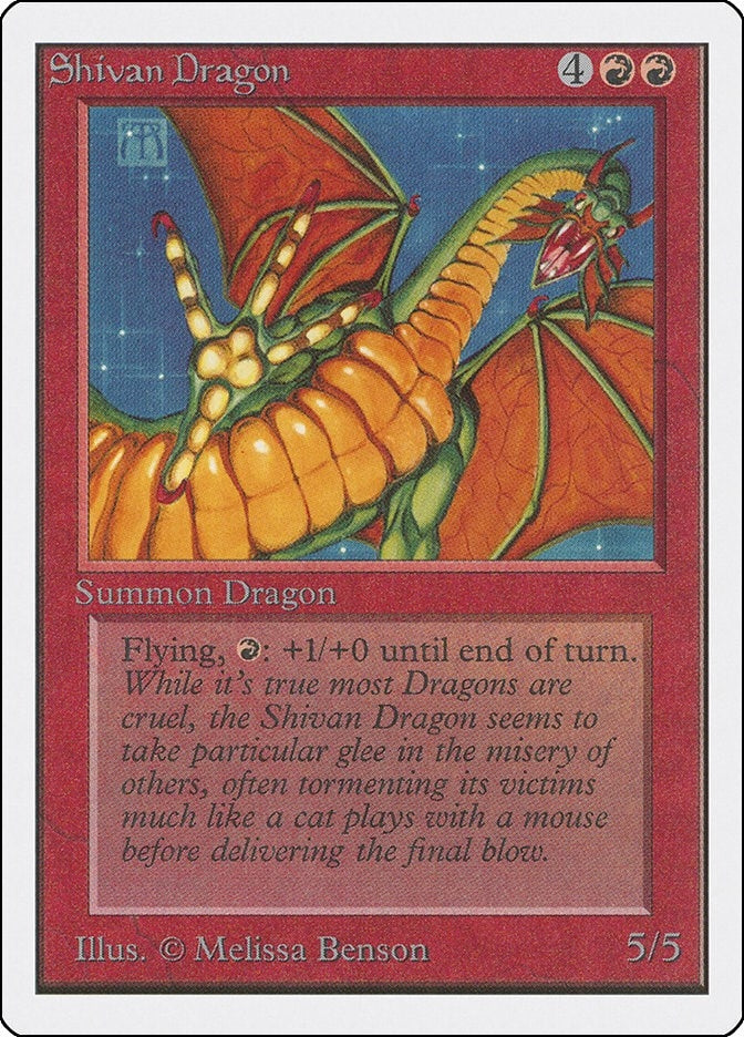 Image for Shivan Dragon (2ED) - Magic: The Gathering