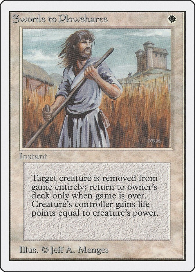 Image for Swords to Plowshares (2ED) - Magic: The Gathering