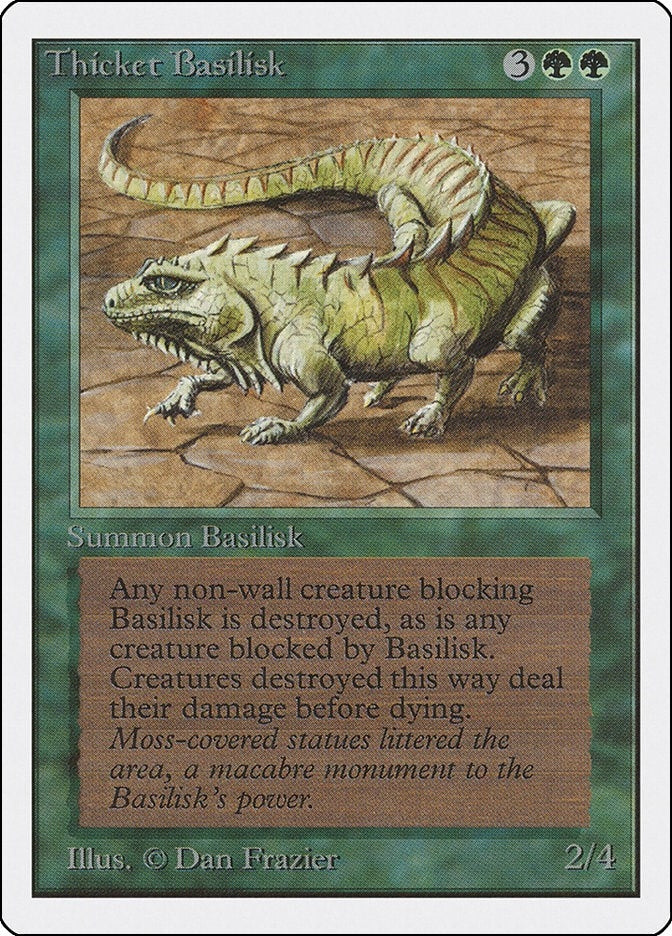 Image for Thicket Basilisk (2ED) - Magic: The Gathering