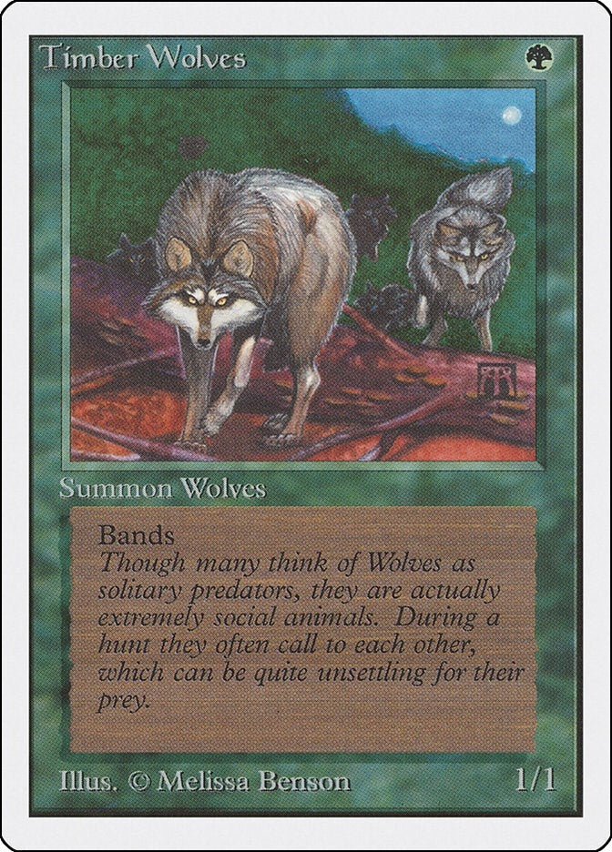 Image for Timber Wolves (2ED) - Magic: The Gathering