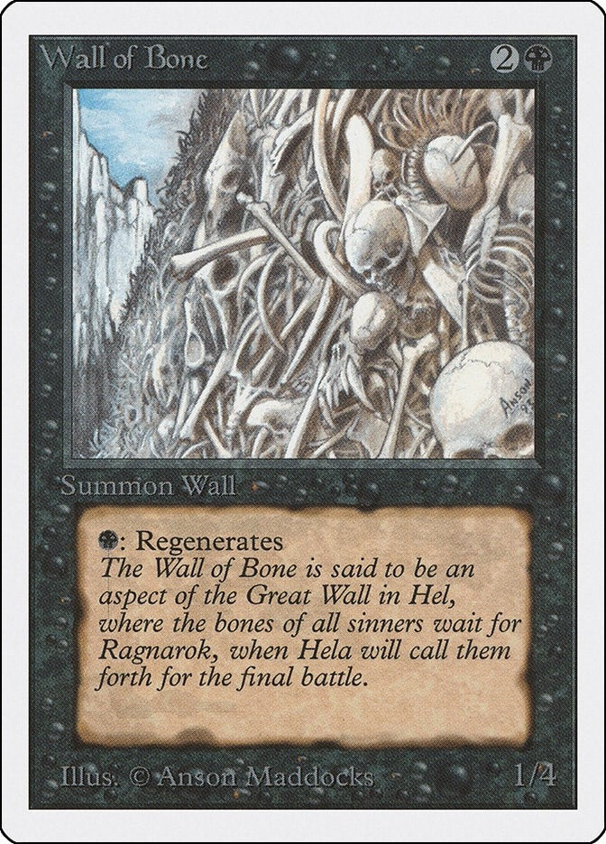 Image for Wall of Bone (2ED) - Magic: The Gathering