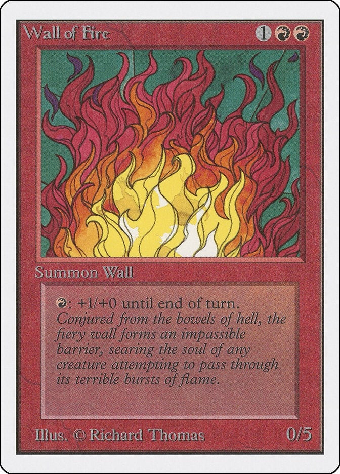 Image for Wall of Fire (2ED) - Magic: The Gathering