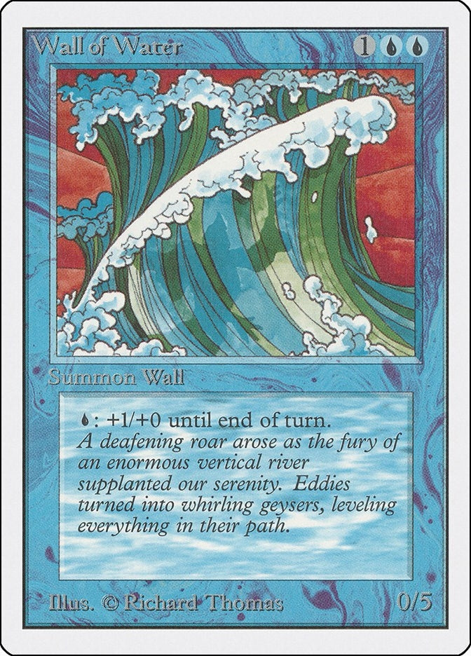 Image for Wall of Water (2ED) - Magic: The Gathering