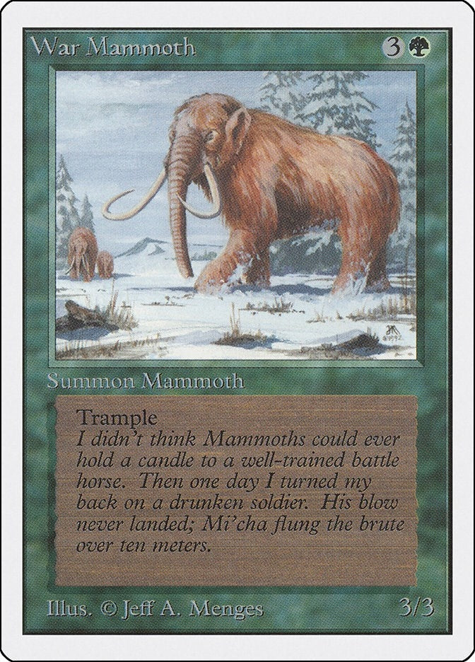 Image for War Mammoth (2ED) - Magic: The Gathering