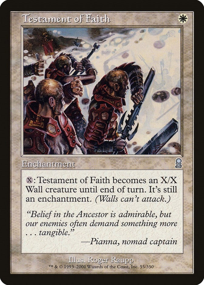 Image for Testament of Faith (55) (ODY) - Magic: The Gathering