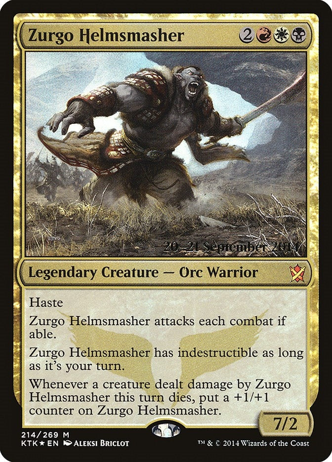 Image for Zurgo Helmsmasher (214) (PRE) - Magic: The Gathering