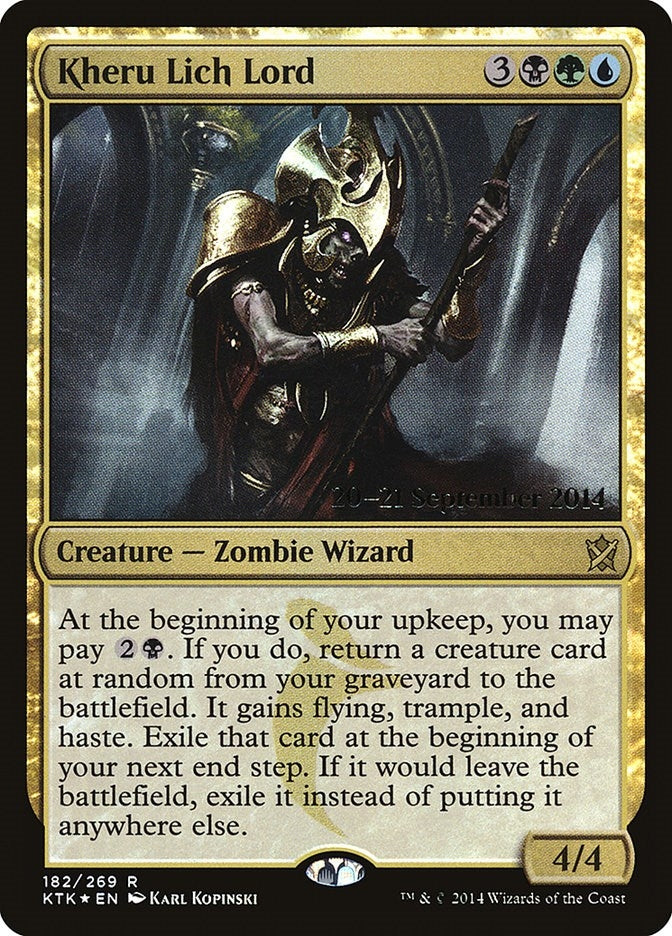 Image for Kheru Lich Lord (182) (PRE) - Magic: The Gathering